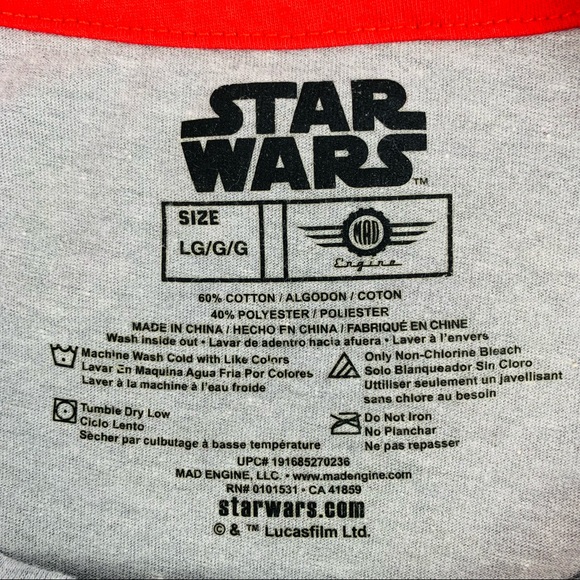 Star Wars Stormtrooper Intergalactic Domination Christmas Short Sleeve Tee Grey - Picture 7 of 8